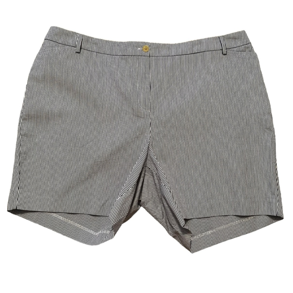 Talbots Blue/White Stripe Seersucker Shorts 24W